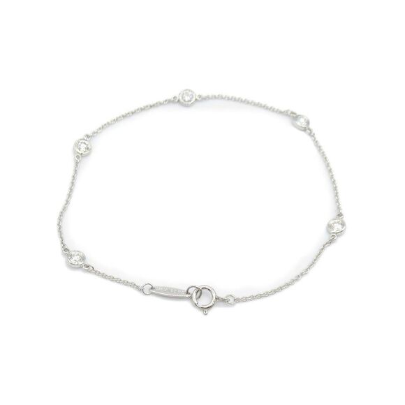 Pre Loved Tiffany & Co Diamond Bracelet in Pt950 Platinum - Picture 2 of 6